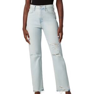 NWT: Hudson Jeans - Jade: High-Rise, Straight Leg, Loose Fit, Light Wash (25")
